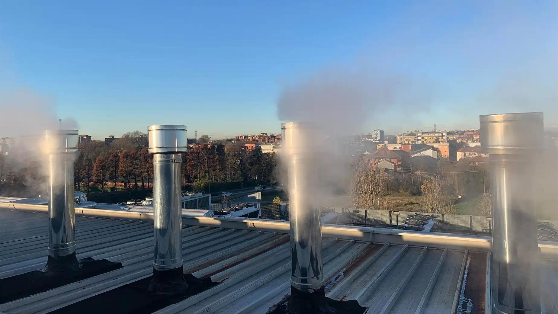 Komin jako zakończenie instalacji kotła i pieca centralnego ogrzewania