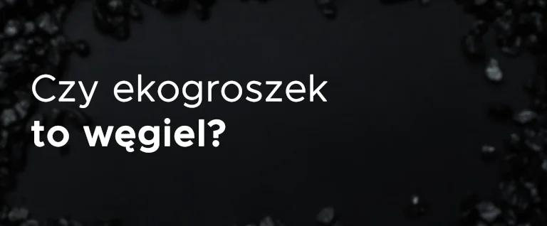 Czy ekogroszek to węgiel w tle rozsypany ekogroszek
