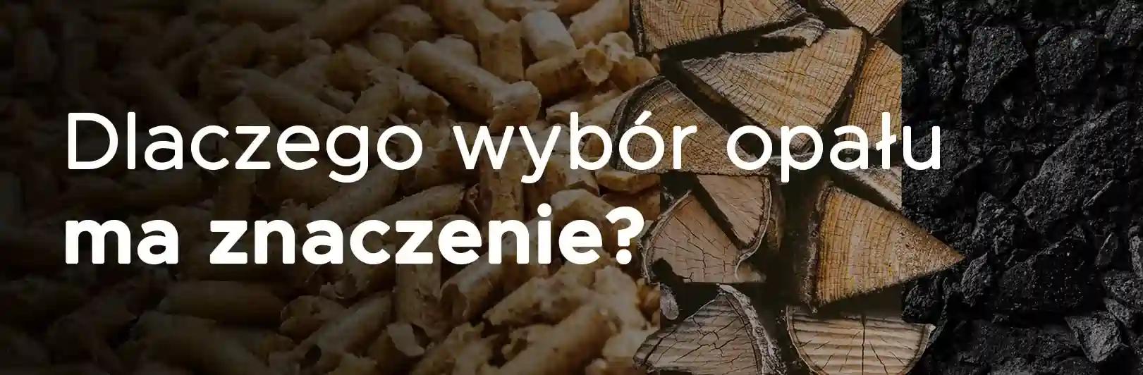 tekst wyjaśniający tytuł na tle paliw do kotłów centralnego ogrzewania Stalmark na pellet, drewno, ekogroszek