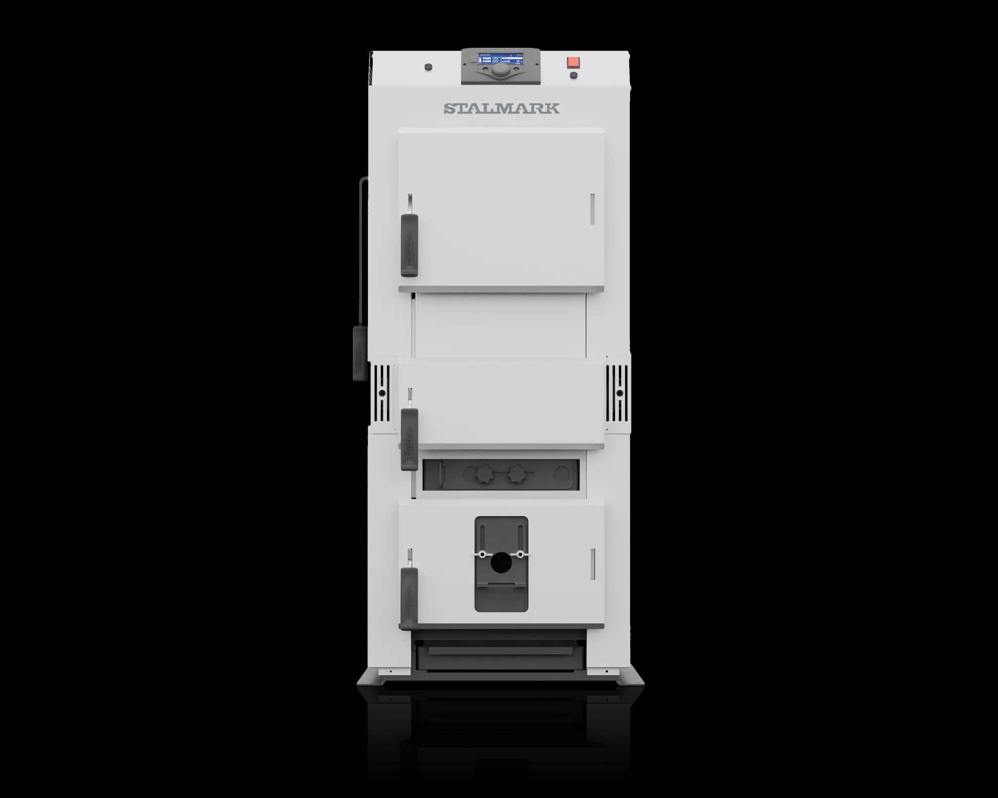 Przód Stalmark Eko Wood nowoczesny kocioł zgazowujący drewno - rozwiązanie dla tych, którzy szukają pieca CO