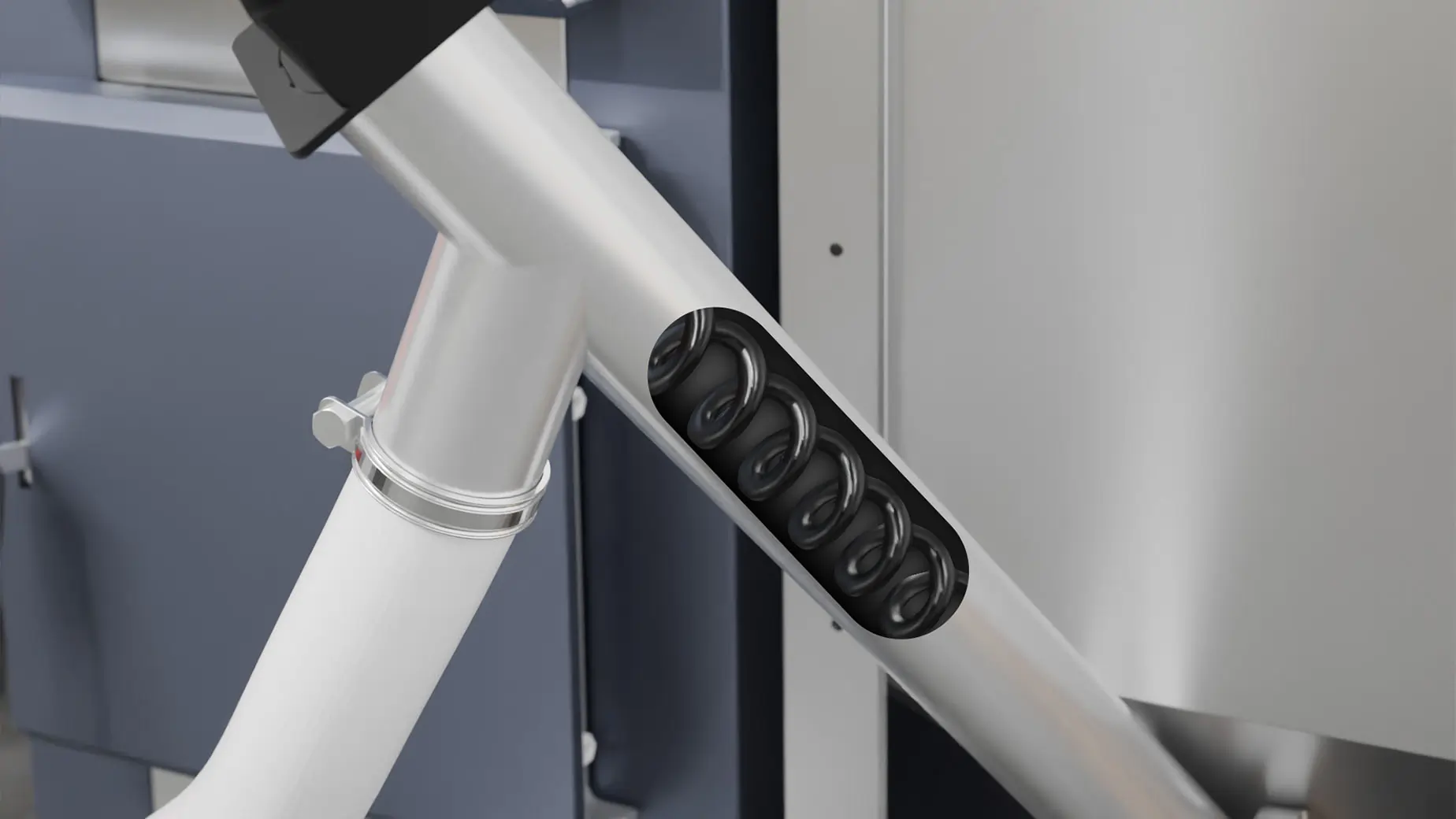 Zablokowany podajnik ślimakowy w piecu pelletowym